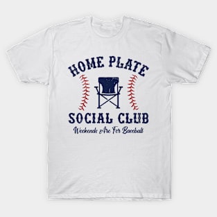 Home Plate  Social Club, Midday, Softball Mom, Softball Dad, Softball Game Day, Softball Grandma, Softball Family T-Shirt